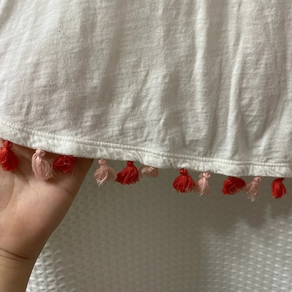 NWOT LOFT Beach Tasseled Wrap Back Tank - Picture 2 of 5